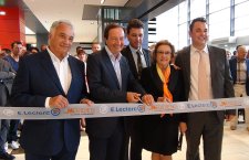 Michel-Edouard Leclerc était à Ibos ce mercredi pour l'inauguration du nouveau Méridien Leclerc (Pyrénéesinfo Tarbes, Eric BENTAHAR).