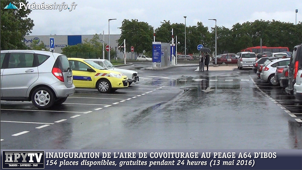 Pays de Tarbes :: Inauguration de l’aire de covoiturage à Ibos (13 mai 2016)
