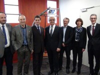 Autour de Michel Pélieu, les partenaires financiers de N'Py Résa (Pyrénéesinfo, Eric BENTAHAR).