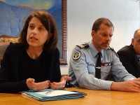 La Préfète des Hautes-Pyrénées a présenté les mesures de sécurité mises en place par la police et la gendarmerie dans les gares et aéroport de Tarbes et Lourdes (Pyrénéesinfo Tarbes, Eric BENTAHAR).